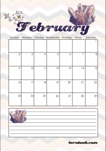 2020 planner calendar February