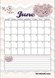 June 2020 Planner Calendar