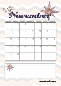 November 2020 Calendar Page