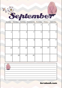 September 2020 Calendar Printable