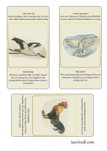 Birds of Omen Oracle cards printable