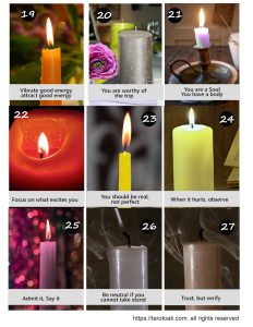 Free Printable Candle Oracle Cards