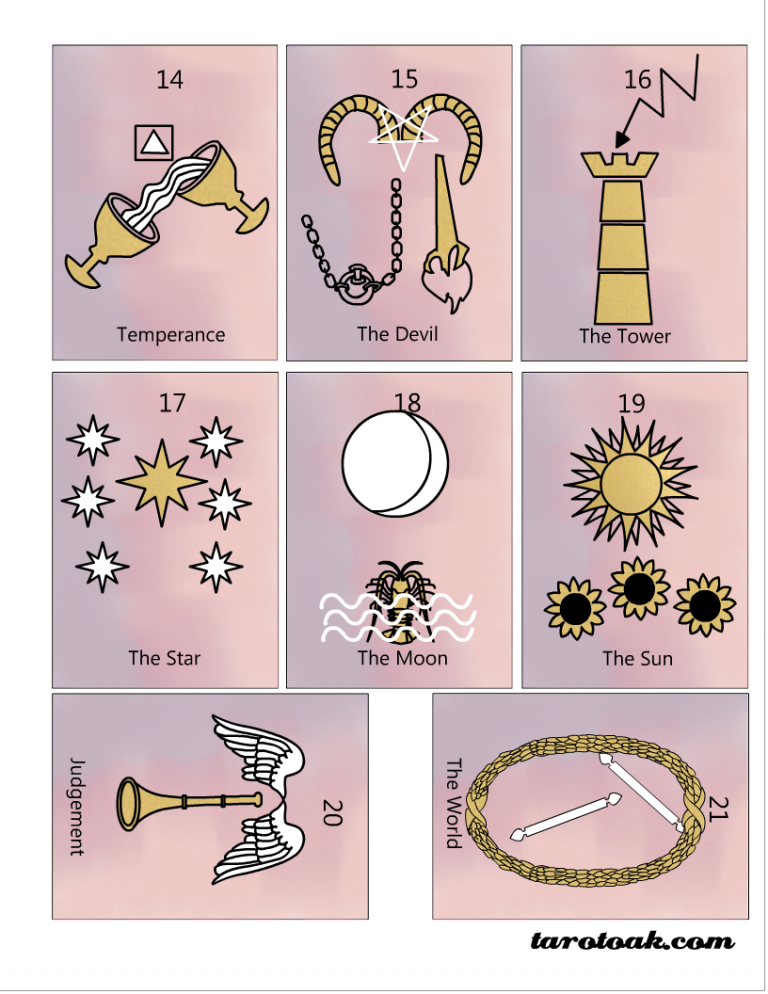 Free Printable Tarot Cards (Cute and Simple)