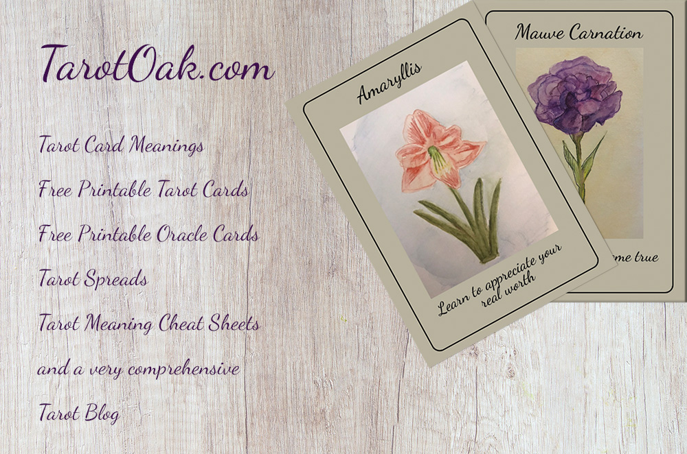 Tarot Card Meanings, Free Printable Tarot Cards, Printable oracle cards